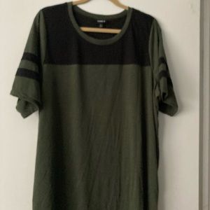 Green & black torrid Jersey shirt size 22/24